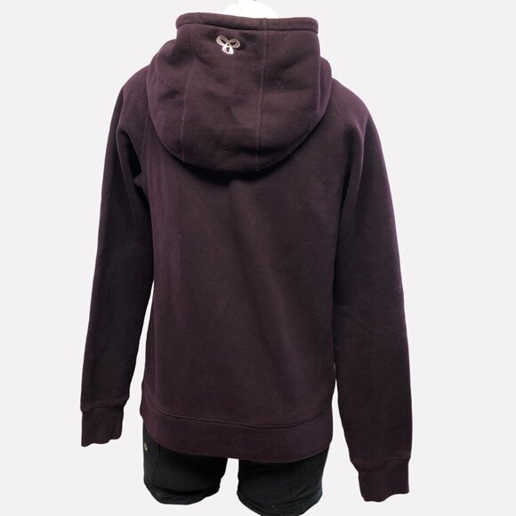 Aritzia TNA Maroon Baltic Pullover Hoodie Small - Picture 2 of 9